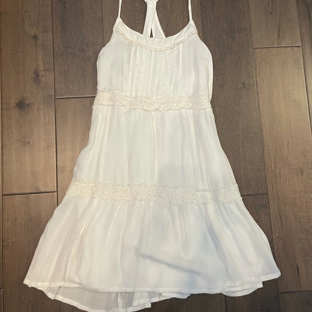 Hollister white lace summer dress